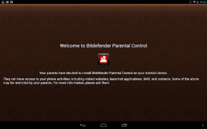 BitDefender Parental Control on Android